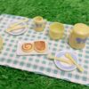 Wholesale Miniature food toys afternoon tea breakfast bread tea cups Doll Accessories