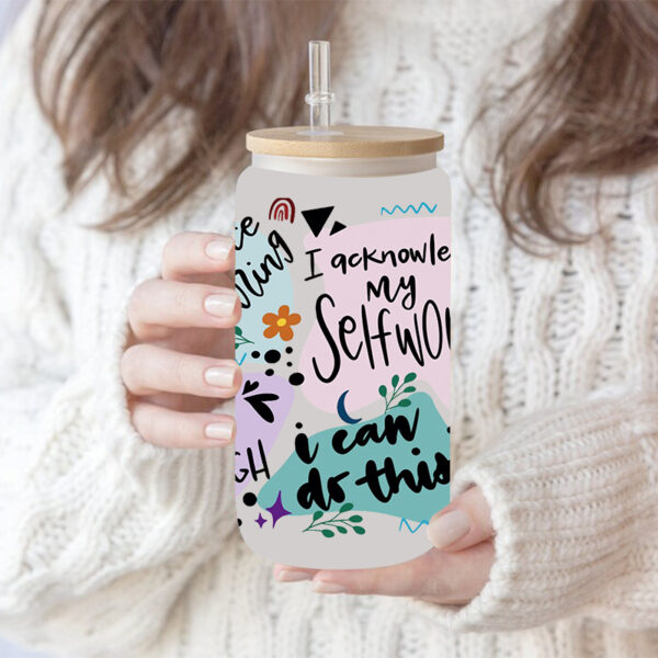 Wholesale UV transfer sticker glass crystal label Crystal sticker cross-border special sticker for 16oz glass cup 23cmX11cm