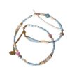 Wholesale Spring and Summer Fresh Light Blue Niche Beaded Necklace