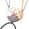 Wholesale children's necklace three-piece set necklace heart-shaped clavicle chain