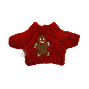 Small red doll pattern sweater