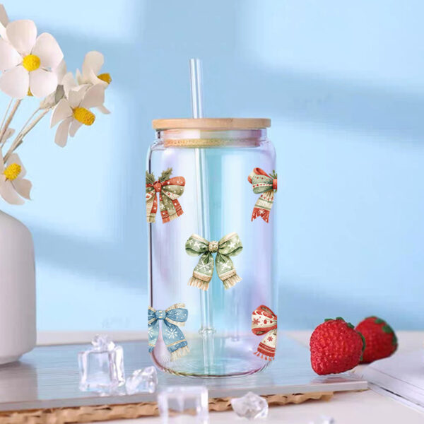 Wholesale UV Transfer Paste Glass Crystal Label Crystal Paste Cross-border Special Paste for 16oz Glass Cup 23cmX11cm