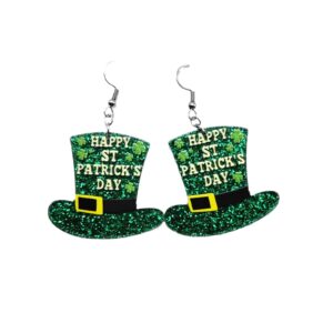 a pair of hat earrings