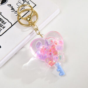 Purple / Light gold buckle + luminous love lollipop