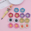 Wholesale 10pcs beaded pen with bead print flowers straight-hole beads