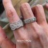 Wholesale Stacked Heavy Industry Diamond Ring