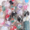 Wholesale High-transparency, color-blocked butterfly-shaped loose beads/acrylic beads