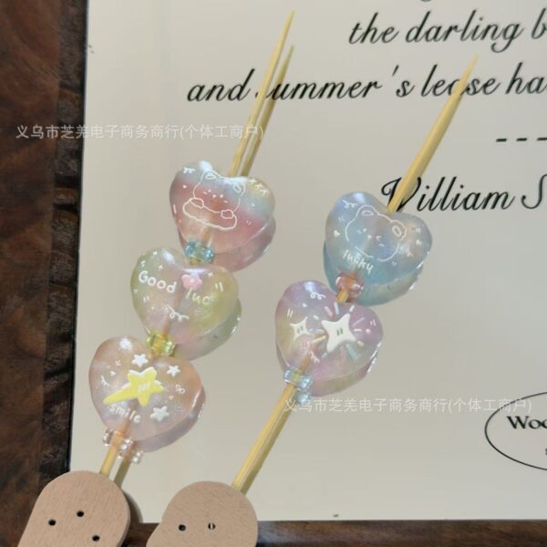 Wholesale 10pcs relief star elephant love balloon acrylic beads