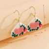 Wholesale Rose envelope Valentine's Day soft ceramic earrings