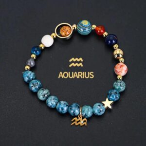 Aquarius - Blue Black Spotted Stone