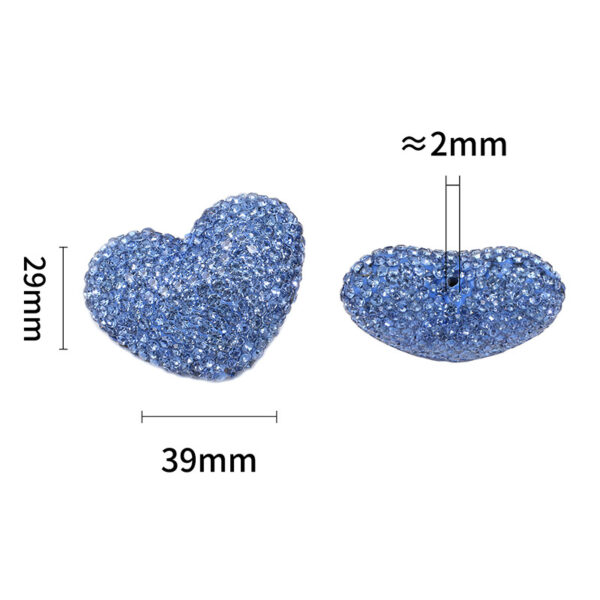 O1CN0147a9i61l4QNrd8wac_2219500044765-0-cib Wholesale 5pcs Heart Bead Can Pass Straight Hole Loose Beads