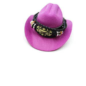 Purple cowboy hat skull / L code