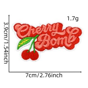 Cherry cloth stickers 10#