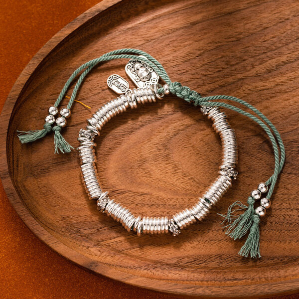 Wholesale Handmade Cotton Rope Bracelet Adjustable Stacked Rope Bracelet