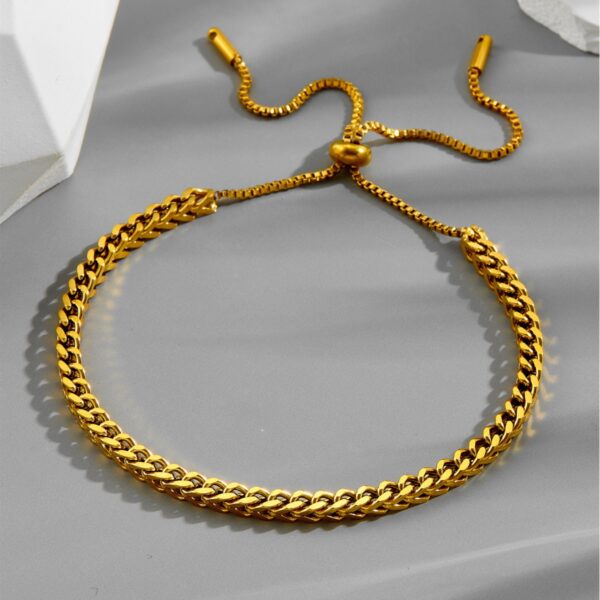 Wholesale Adjustable Pull-out Bracelet Girl's Titanium Steel Bracelet