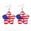Wholesale Independence Day Colorful Flower Sports Festival Earrings