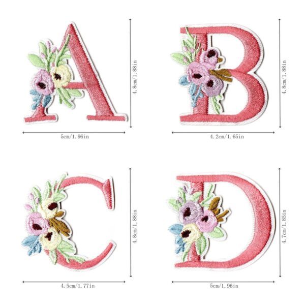 Wholesale Embroidered cartoon badge with English letters DIY Patches