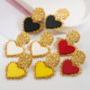 O1CN014FH6WO2LDsYOBykfq_2206398079659-0-cib Wholesale Vintage resin heart-shaped pendant earrings