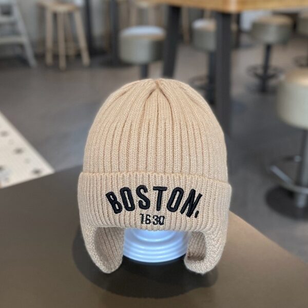 Wholesale Warm ear protection letter knitted Winter Hat