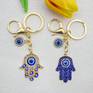 Wholesale light luxury Devil's Eye keychain pendant blue eye keychain