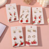 Wholesale Valentine's Day Rose Red Lips Earring Set