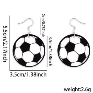 Football Earrings / Factory direct from the source [Same-day shipping]