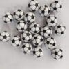 Wholesale 5pcs 20MM Football Printed Beads
