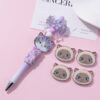 Wholesale 10pcs Beaded Pen Beads DIY Acrylic Cat Relief Phone Chain Beads