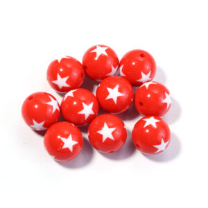 Red / Diameter: 12mm, hole diameter 2.8mm, 20 pcs/pack