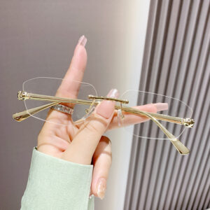 gold frame white flat