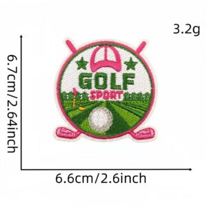 Pink golf cloth sticker 13 #
