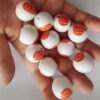 O1CN014SKjUf1QErIJIDm0M_2201245431945-0-cib Wholesale 5pcs 20MM Acrylic Thanksgiving Two Color Pumpkin Print Beads