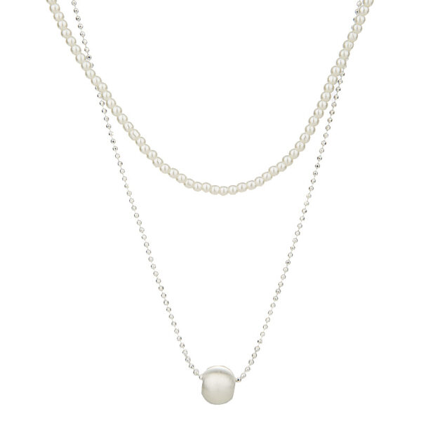 Wholesale Japanese and Korean Silver Brushed Heart Design Necklace Women's