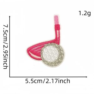 Pink golf cloth sticker 17 #