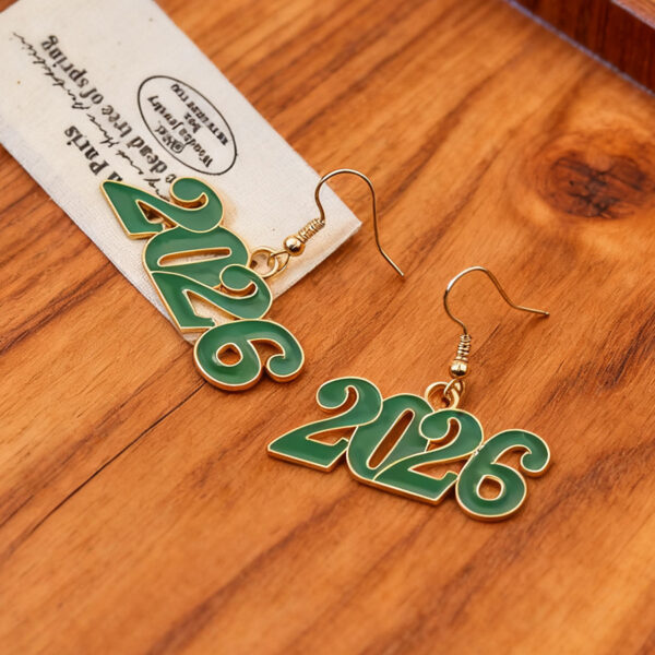 Wholesale 2026 Celebrating Digital Colored Earrings