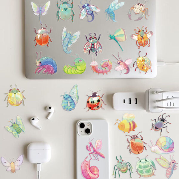 Wholesale 50pcs colored insects