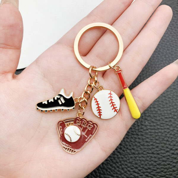 Wholesale Sports Wind Oil Dropping Baseball Sneakers Gloves Keychain