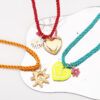 Wholesale N12627 Summer Cute Flower Sun Love Pendant Necklace