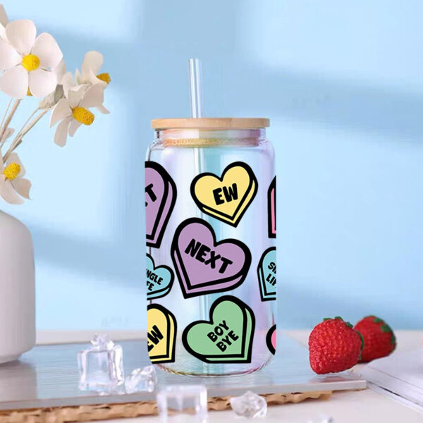 Wholesale UV Transfer Paste Glass Crystal Label Crystal Paste Cross-border Special Paste for 16oz Glass Cup 23cmX11cm