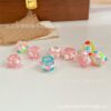 Wholesale Luminous 16mm hand-painted through-hole loose beads diy beaded mixed necklace mobile phone chain pendant string pen jewelry aessories