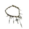 Wholesale Dark Punk Geometric Choker Rivet Collar Necklace