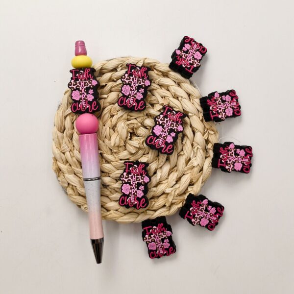 Wholesale 10pcs Cartoon Creative Leopard Print Flower Silicone Beads