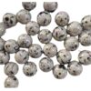 Wholesale 5pcs 20mm Acrylic Colored Black Ink-splashed Printed Beads