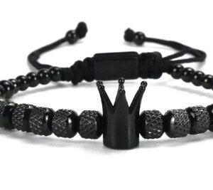 Black 6MM12 pineapple beads