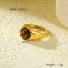 O1CN014iXO9x29BL7mU8TAV_2211762048029-0-cib Wholesale Stainless steel ring with tiger's eye setting