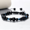 Wholesale Creative Spacer Size Beads Woven Tandem Combination Bracelet Adjustable Devil's Eye Pendant Bracelet