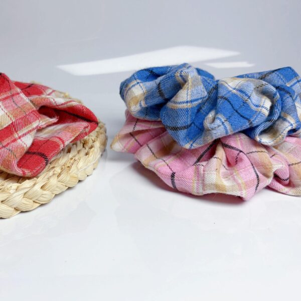 Wholesale Autumn and winter plaid large intestine headband