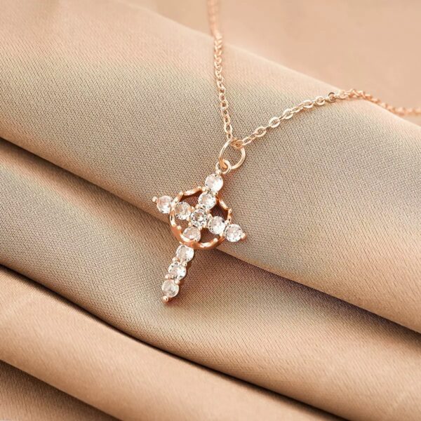 Wholesale Stylish Women's Necklace with Creative Cross Pendant