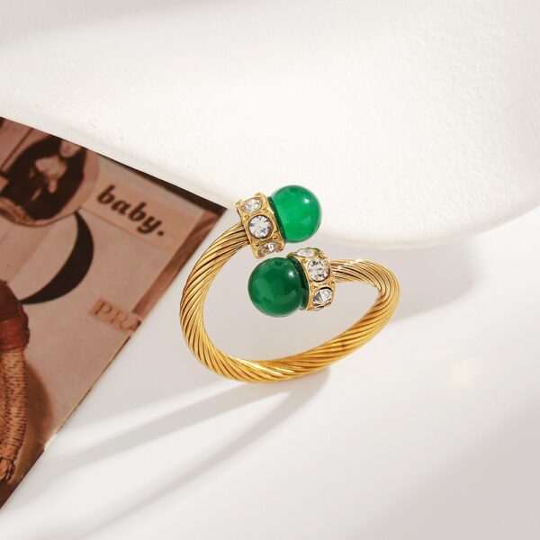 O1CN014kD14F1pA9mnRDg5c_2219486875319-0-cib Wholesale Stainless Steel Zircon Geometric Open Ring