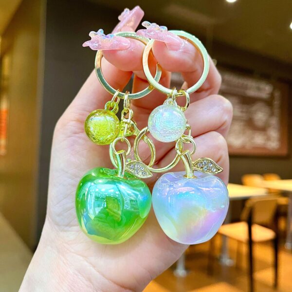 Wholesale Creative Apple Keychain Exquisite and Fashionable Bag Pendant